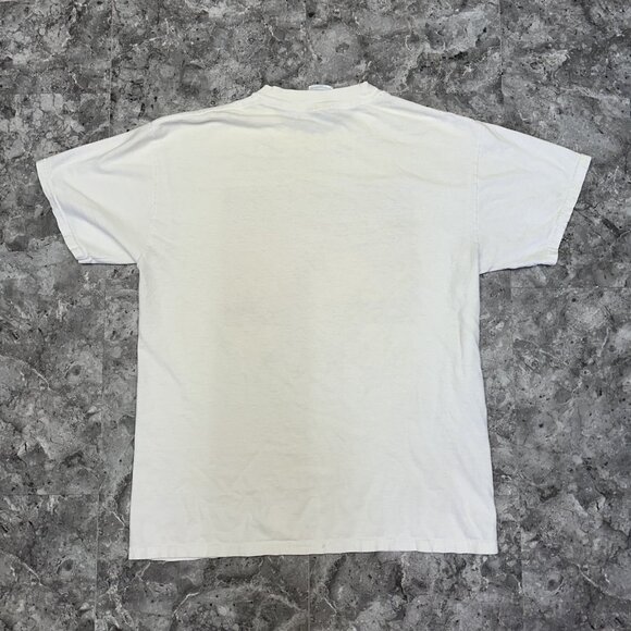 Vintage Yes Rock Band Y2K Tour T-Shirt Size L 35th Anniversary White - Picture 2 of 5